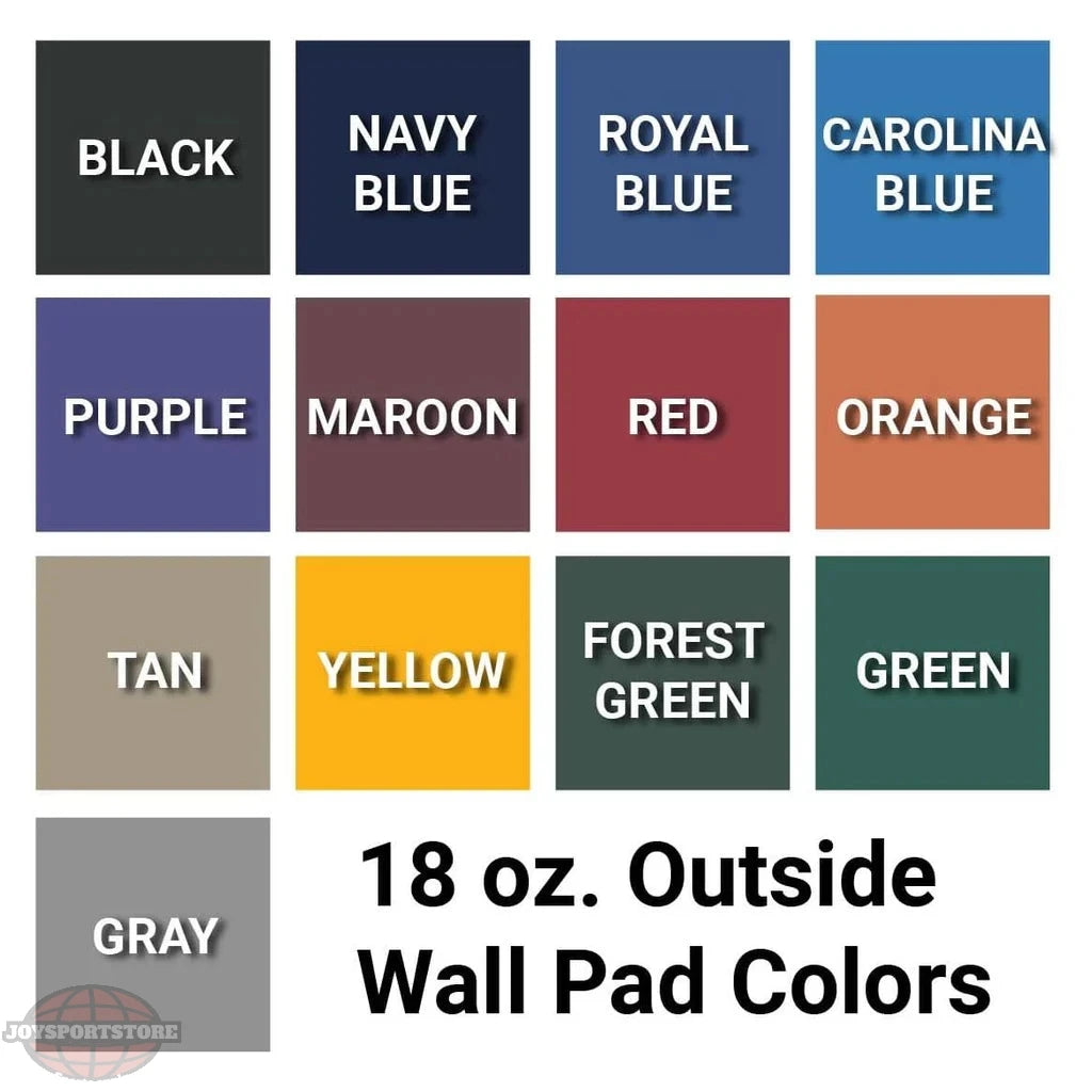 Jaypro Padding – Backstop (3'H x 8'L) – Outdoor | Mid-Length Fence & Field Safety Pad with Weather-Resistant Vinyl (BSP238) - JoySportStore