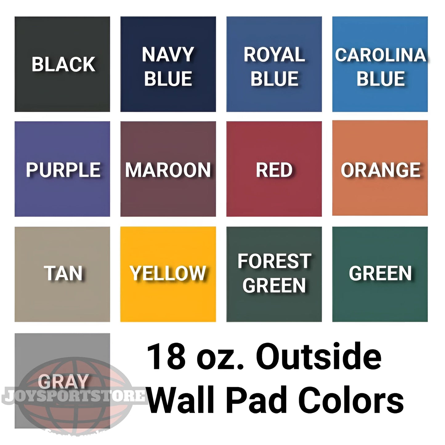 Jaypro Padding – Backstop (4'H x 8'L) – Outdoor | Durable Weather-Resistant Fence & Wall Protection Pad (BSP248) - JoySportStore