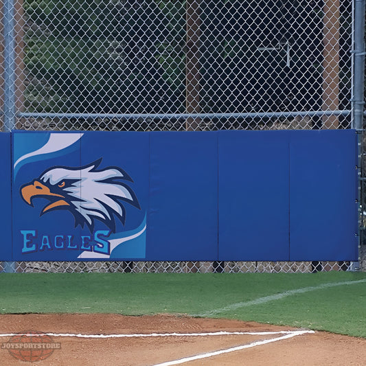 Jaypro Padding – Backstop (3'H x 8'L) – Outdoor | Mid-Length Fence & Field Safety Pad with Weather-Resistant Vinyl (BSP238) - JoySportStore