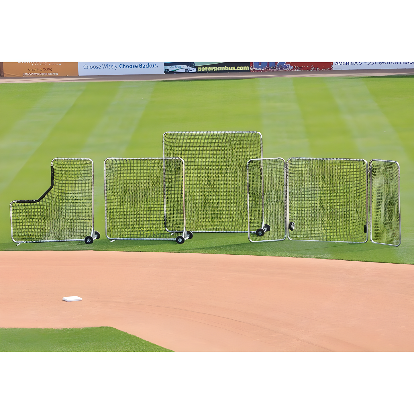 Jaypro Pitcher's L-Screen – Big League Series (8' x 8') | Heavy-Duty Protective Screen for Baseball & Softball Practice – BLPS-84