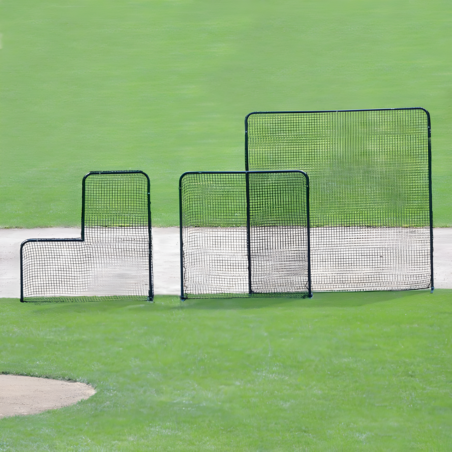 Jaypro Pitcher's Screen - (7'W x 7'H) - Collegiate | Heavy-Duty Protection for Practice & Games (PS-84)