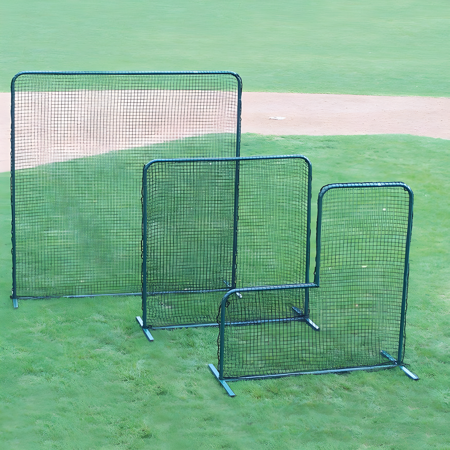 Jaypro Pitcher's Screen - (7'W x 7'H) - Collegiate | Heavy-Duty Protection for Practice & Games (PS-84)