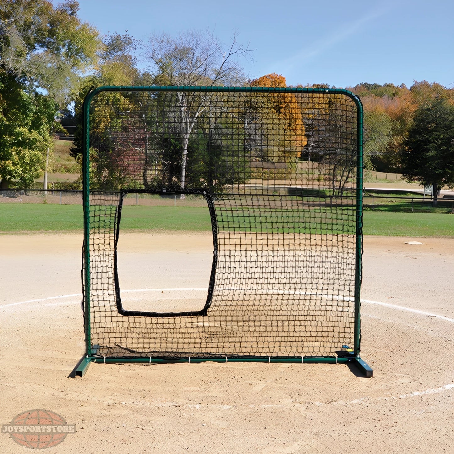 Jaypro Pitcher’s Screen – Softball (7′ × 7′) | Mobile, Heavy-Duty Protection for Softball Pitches (SBPE‑77) - JoySportStore