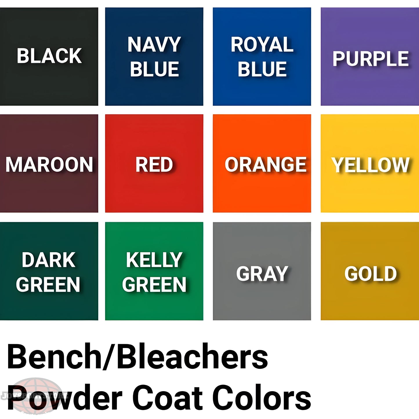 Jaypro Portable Courtside Bench – 5 ft. (Double Plank, Powder Coated) | Durable, Comfortable Seating for Sidelines & Sports Facilities (DPB50PC) - JoySportStore