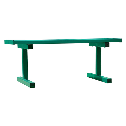 Jaypro Portable Courtside Bench – 5 ft. (Double Plank, Powder Coated) | Durable, Comfortable Seating for Sidelines & Sports Facilities (DPB50PC) - JoySportStore