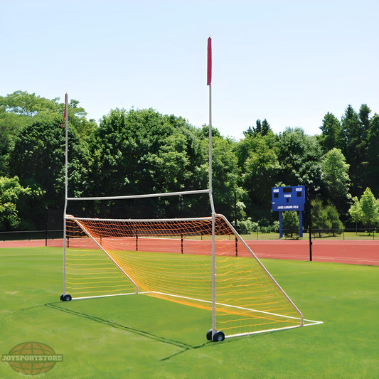 Jaypro Portable Practice Football/Soccer Combo Goal | Lightweight, Dual-Use Training Net (PCG‑800) - JoySportStore