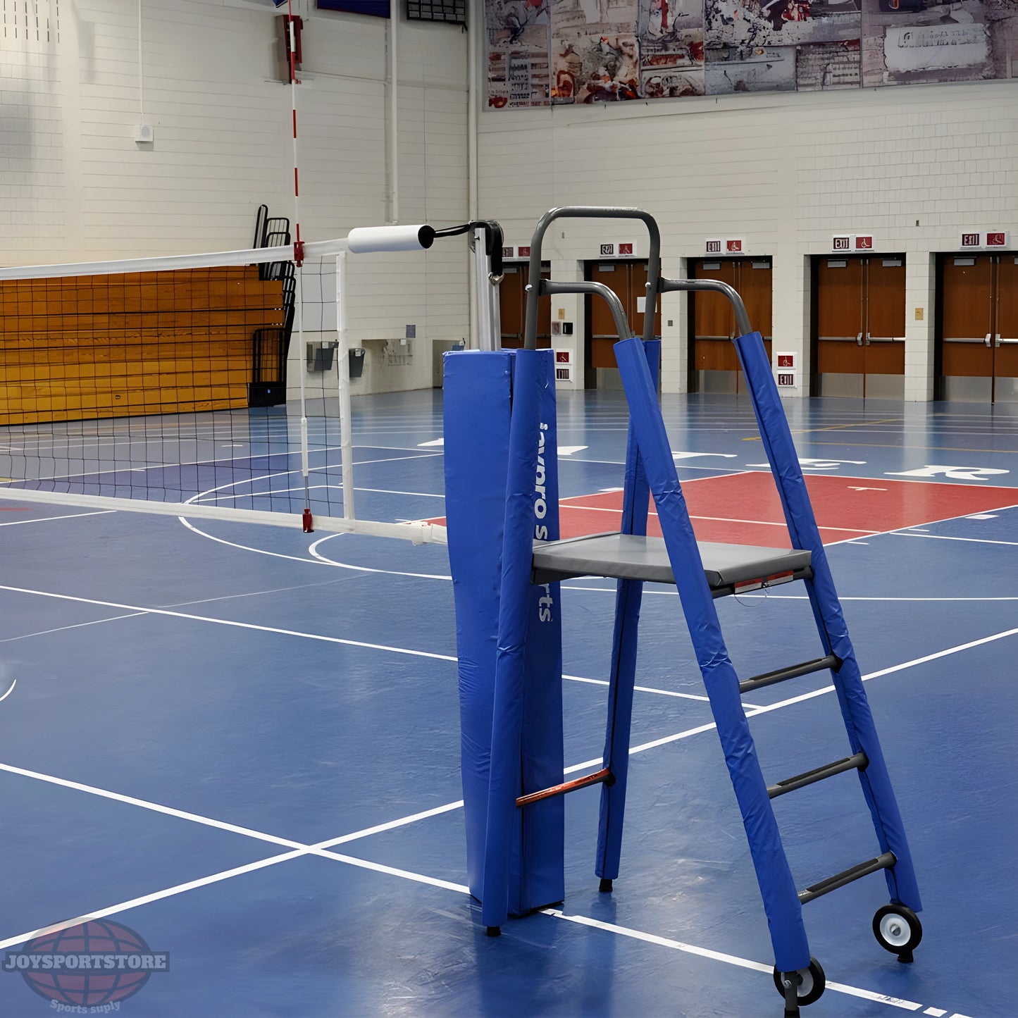 Jaypro PowerLite Volleyball System Package (3 in. Floor Sleeve) | Lightweight Aluminum Power with Pro-Level Stability (PVB-6PKG) - JoySportStore