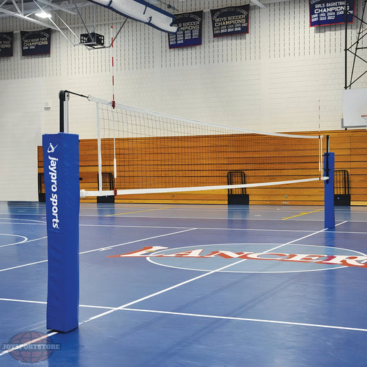 Jaypro PowerLite Volleyball Uprights | Lightweight, Adjustable Court System - JoySportStore