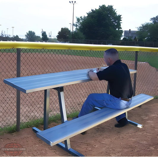 Jaypro Scorer Table (Outdoor) with Bench - 7-1/2' - Portable | Durable Sideline Seating & Scoring Solution (ST75) - JoySportStore