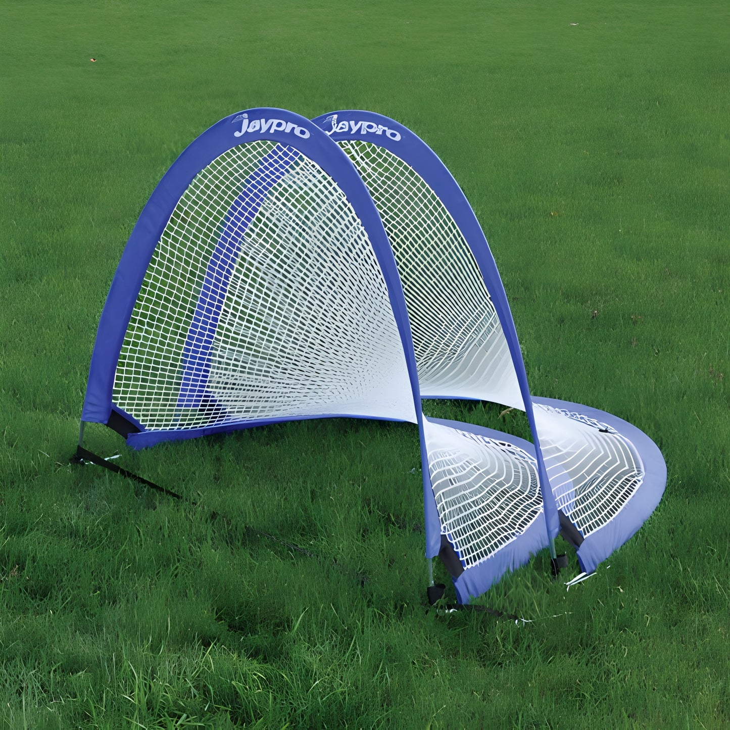 Jaypro Soccer Pop-Up Goal Trainers with Bag (Pair) | Lightweight, All-Surface Training Goals (SGPU7240B)