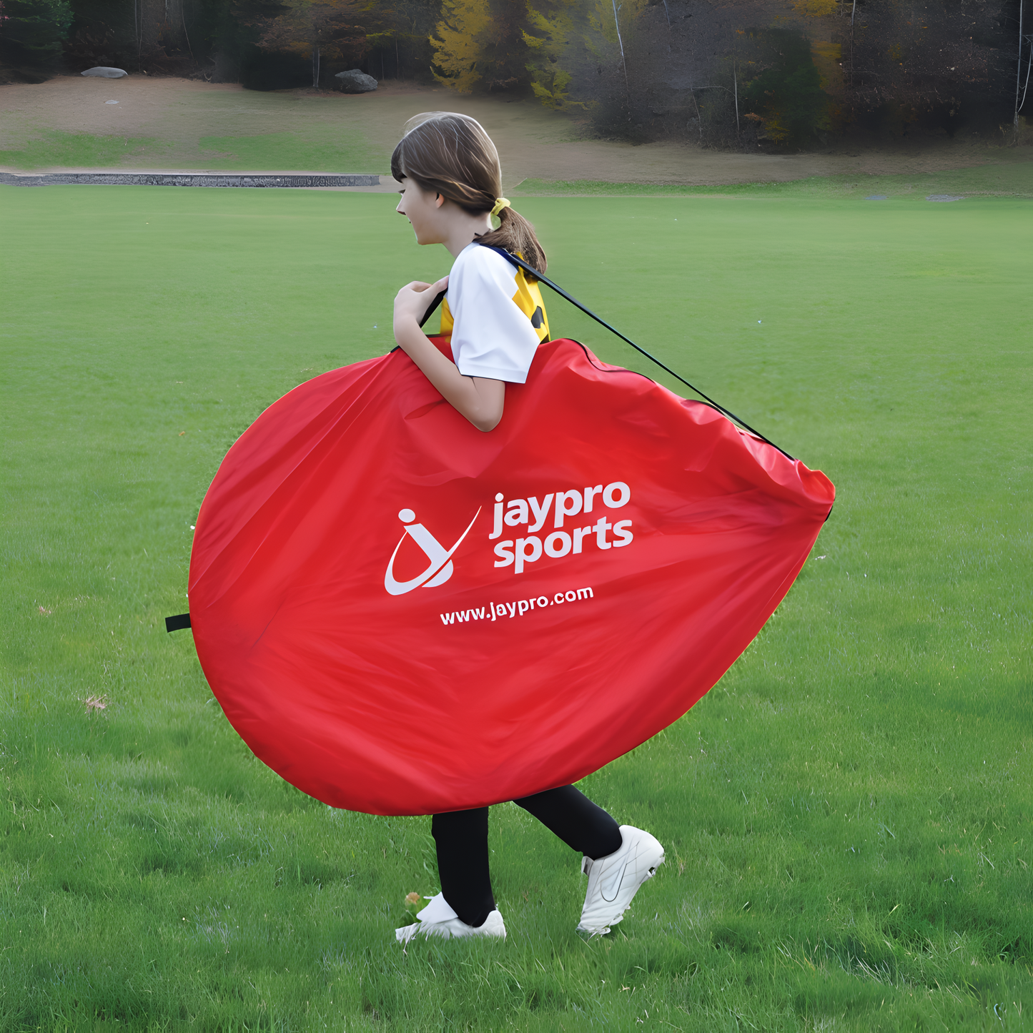 Jaypro Soccer Pop-Up Goal Trainers with Bag (Pair) | Lightweight, All-Surface Training Goals (SGPU7240B)