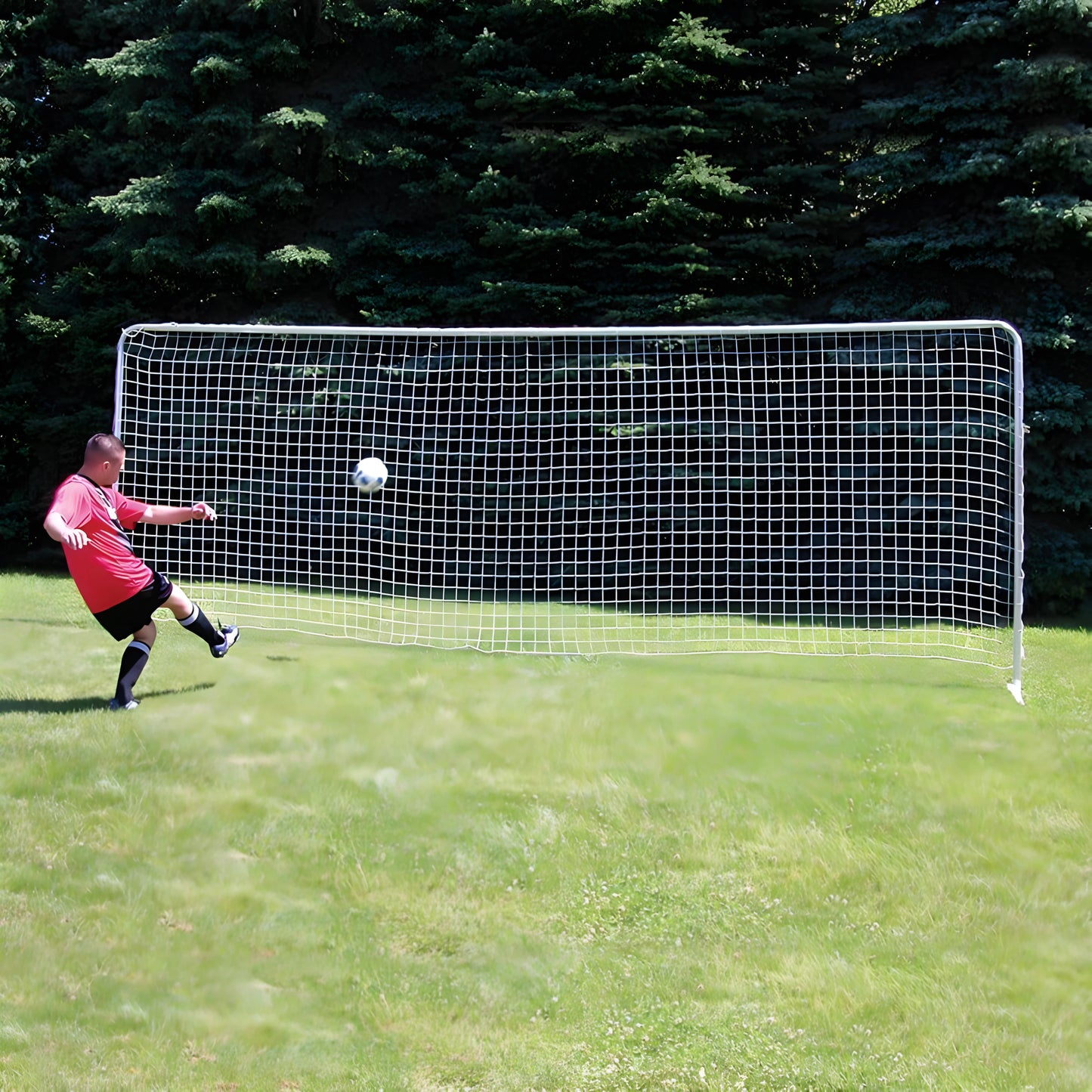 Jaypro Soccer Training Goal with Bag – Large 8'H x 24'W | Lightweight, Portable Match-Size Goal for Practice & Travel (STG-824) - JoySportStore