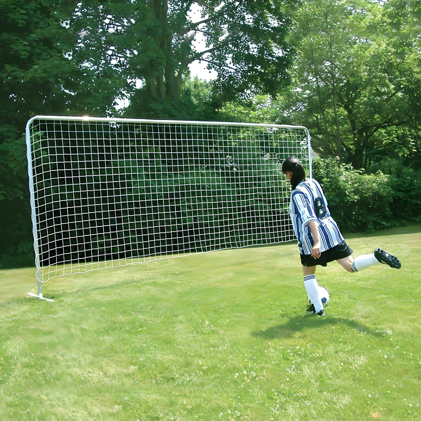 Jaypro Soccer Training Goal with Bag (Medium 7-1/2'H x 18'W) STG-718 Jaypro