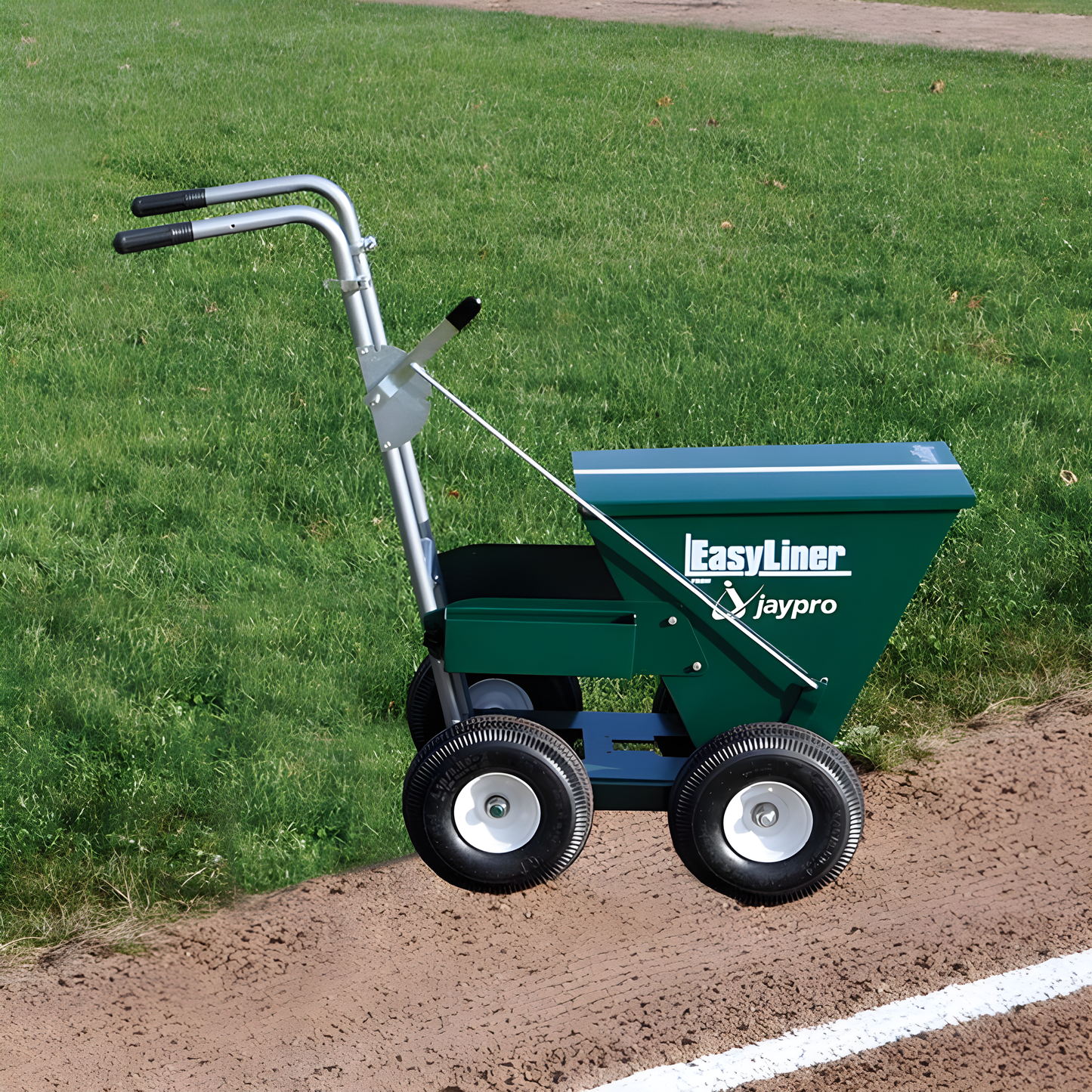 Jaypro Heavy-Duty 100 lb. Dry Line Marker - Professional Field Striping Machine (FLMR-100HD)
