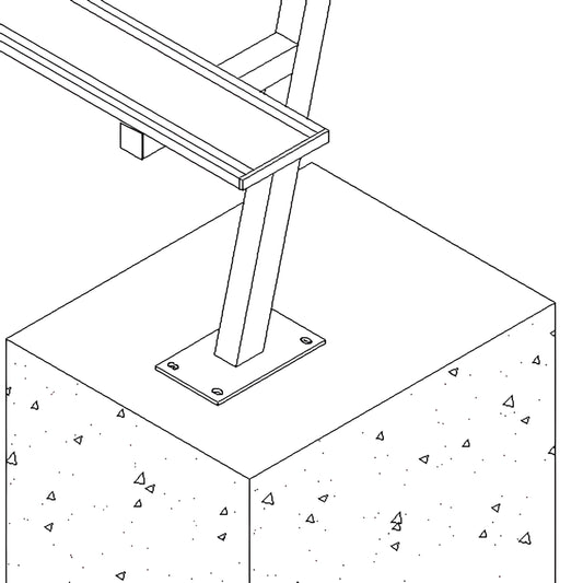 Jaypro Sports Outdoor Player Benches - Surface Mount- Aluminum Team Bench with Seat Back - 27' (PB-90SM) - JoySportStore