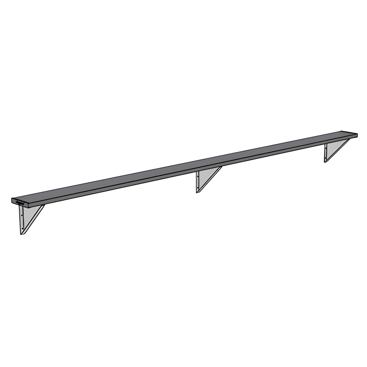 Jaypro Sports Outdoor Player Benches - Wall-Mounted - Powder Coated (PBW-75PC)