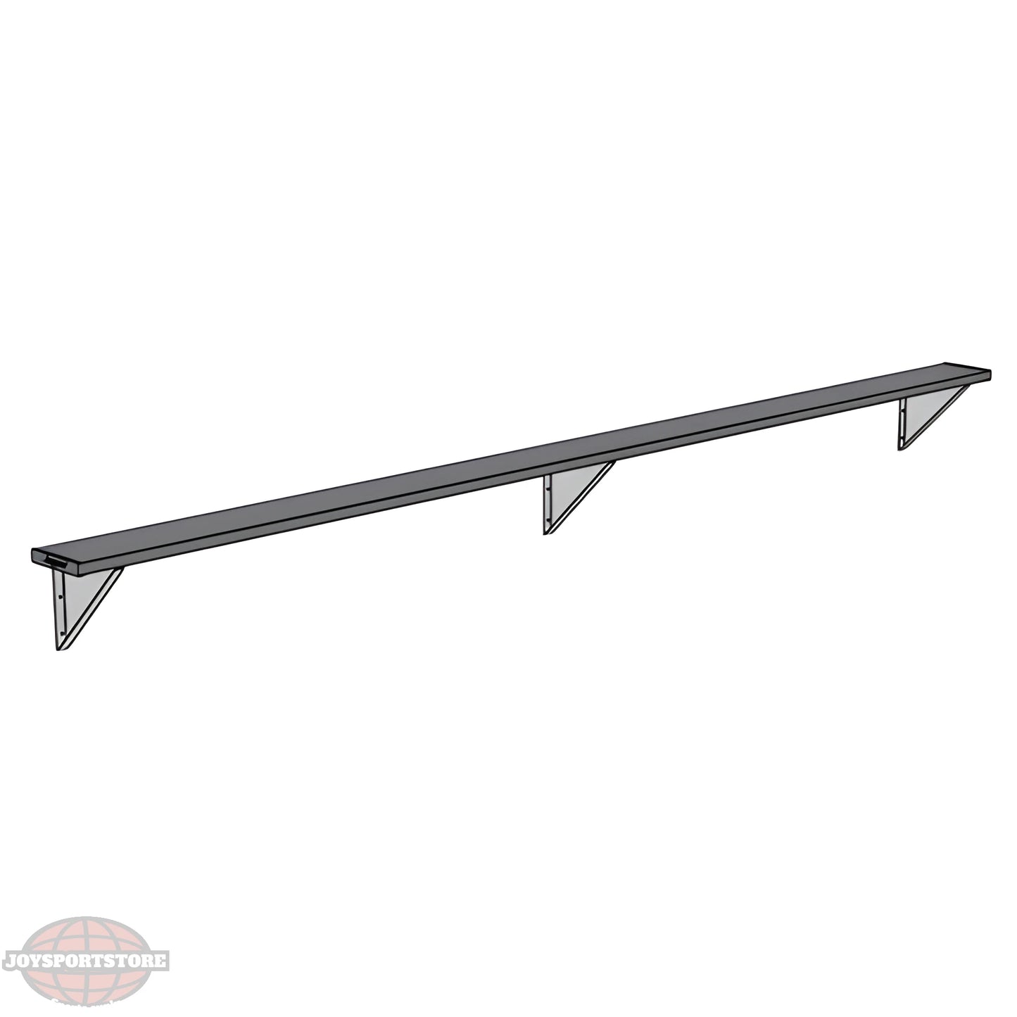 Jaypro Sports Outdoor Player Benches - Wall-Mounted - Powder Coated (PBW-75PC) - JoySportStore