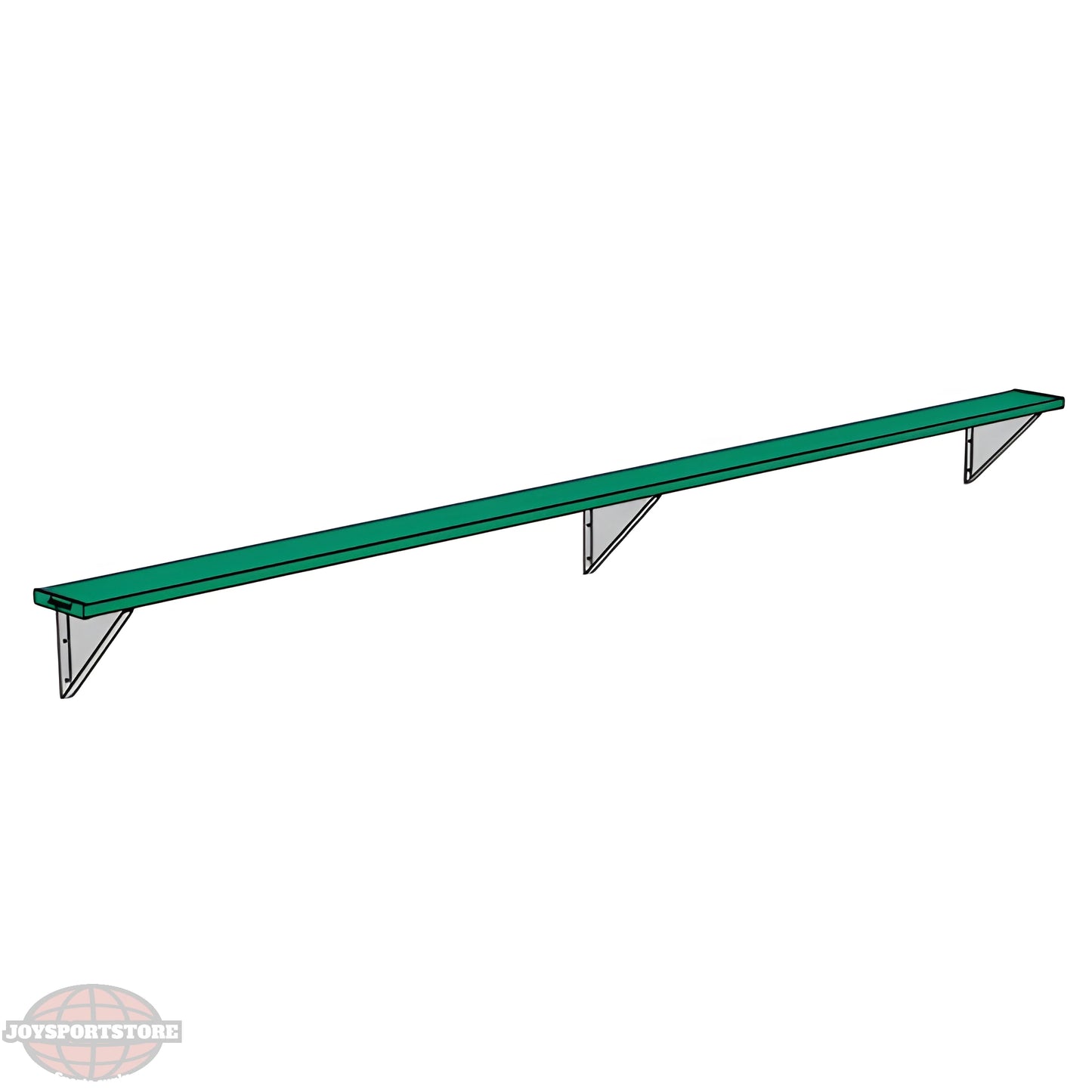 Jaypro Sports Outdoor Player Benches - Wall-Mounted - Powder Coated (PBW-75PC) - JoySportStore