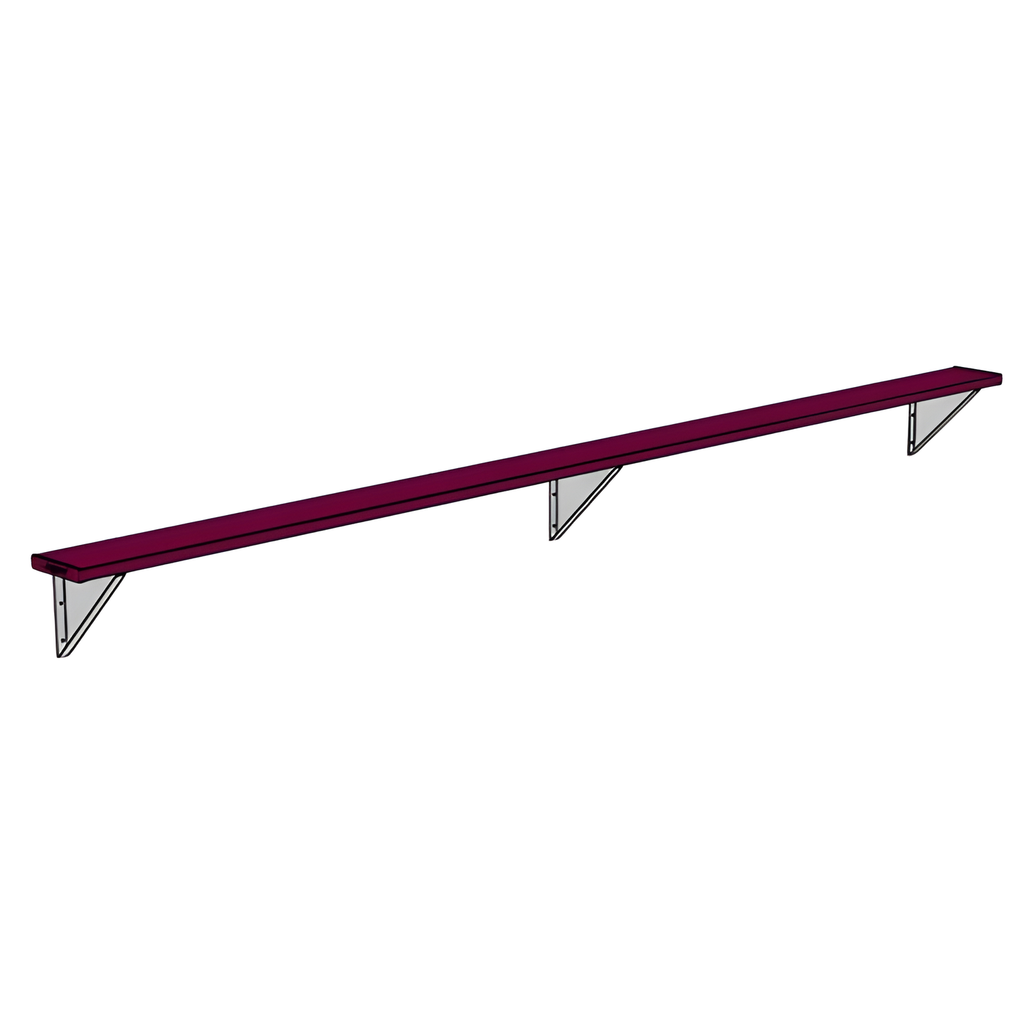 Jaypro Sports Outdoor Player Benches - Wall-Mounted - Powder Coated (PBW-75PC)