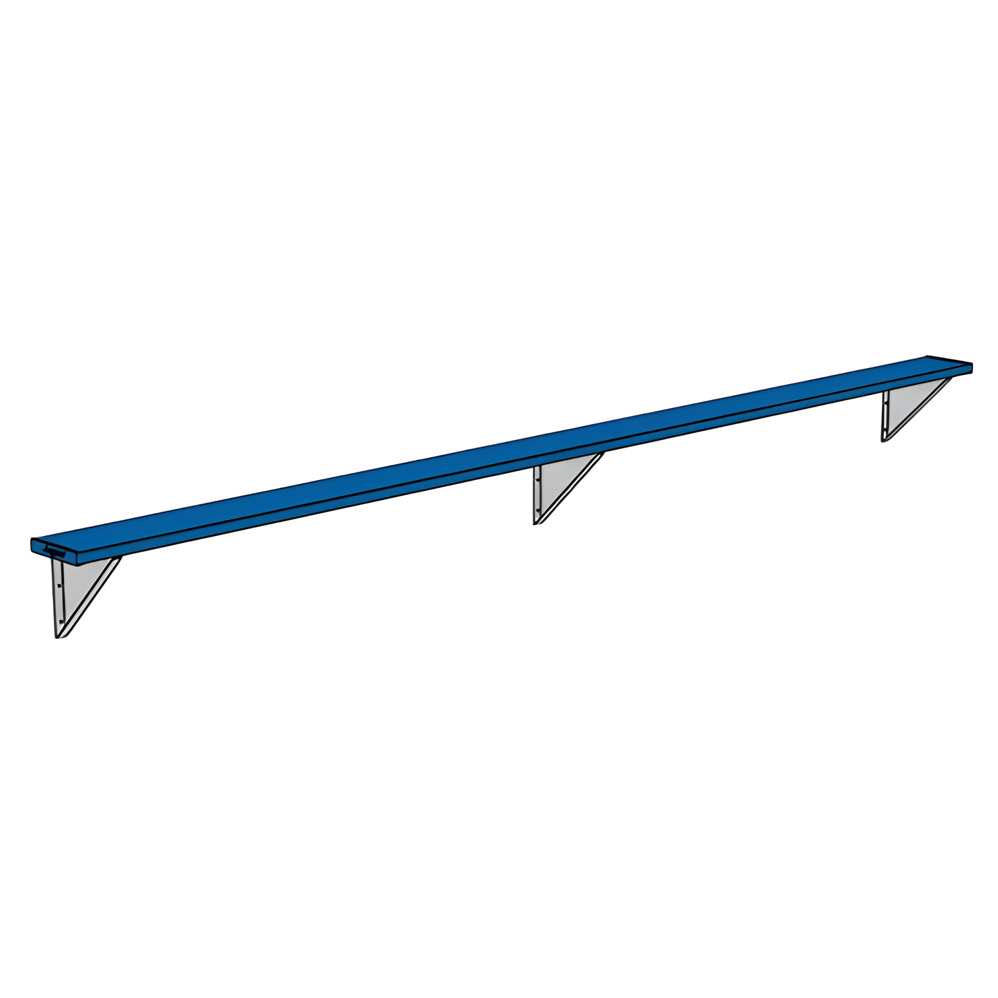 Jaypro Sports Outdoor Player Benches - Wall-Mounted - Powder Coated (PBW-75PC)