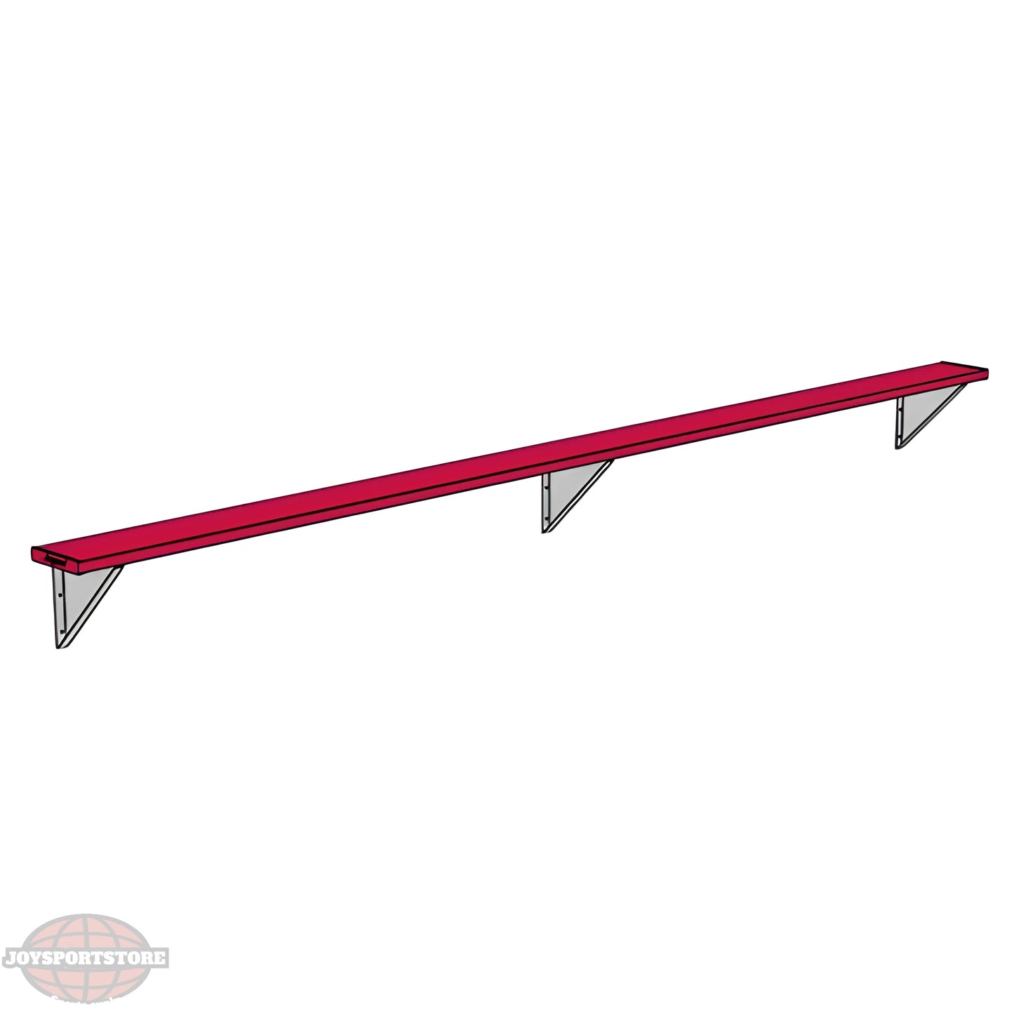 Jaypro Sports Outdoor Player Benches - Wall-Mounted - Powder Coated (PBW-75PC) - JoySportStore