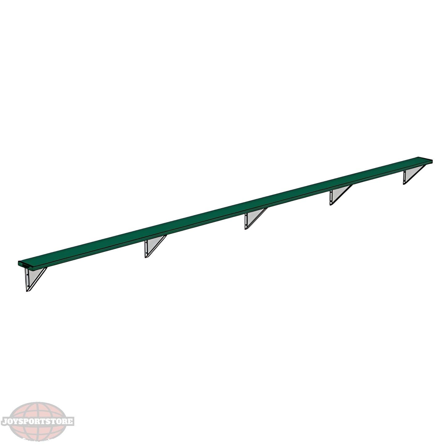 Jaypro Sports Outdoor Player Benches - Wall-Mounted - Powder Coated (PBW-75PC) - JoySportStore
