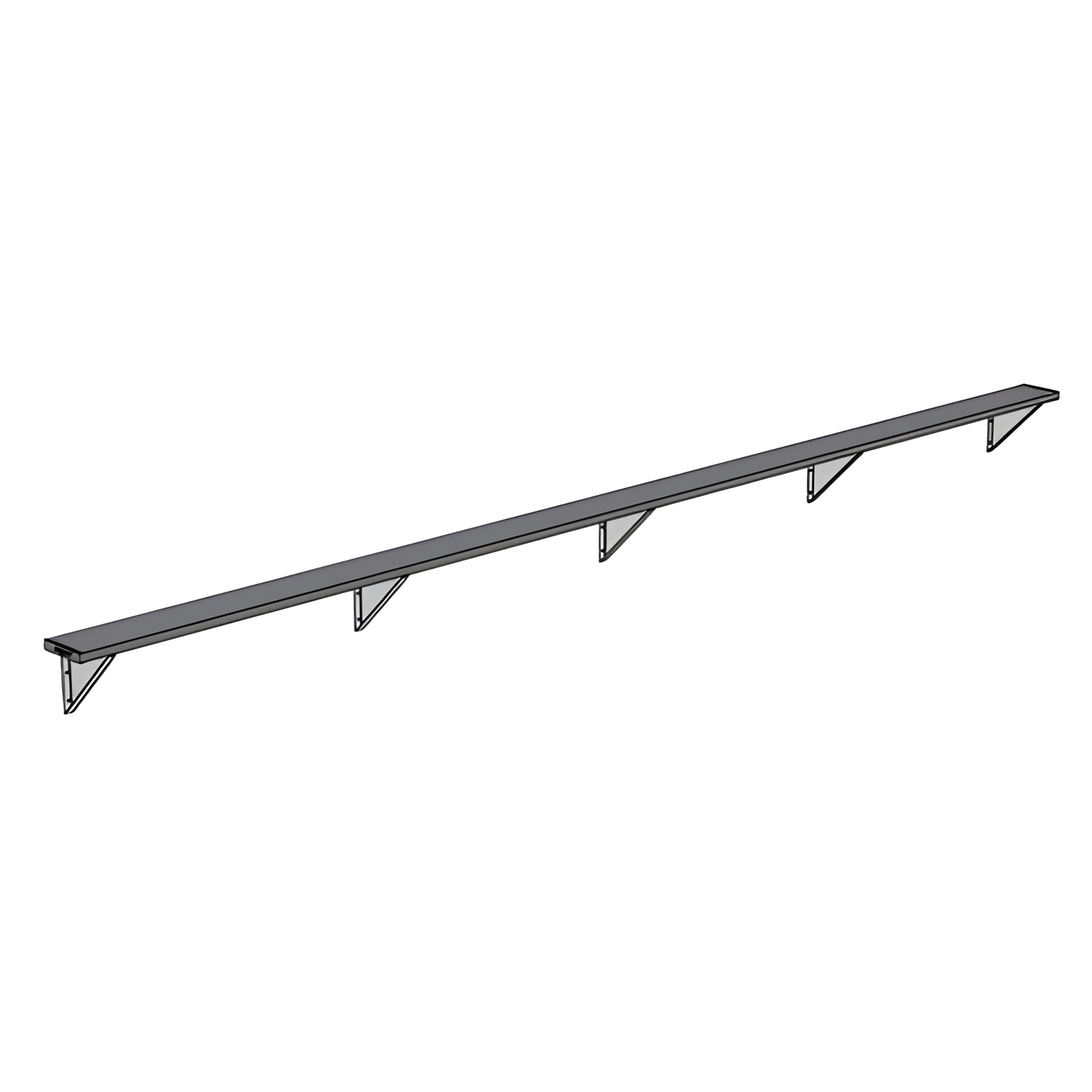 Jaypro Sports Outdoor Player Benches - Wall-Mounted - Powder Coated (PBW-75PC)