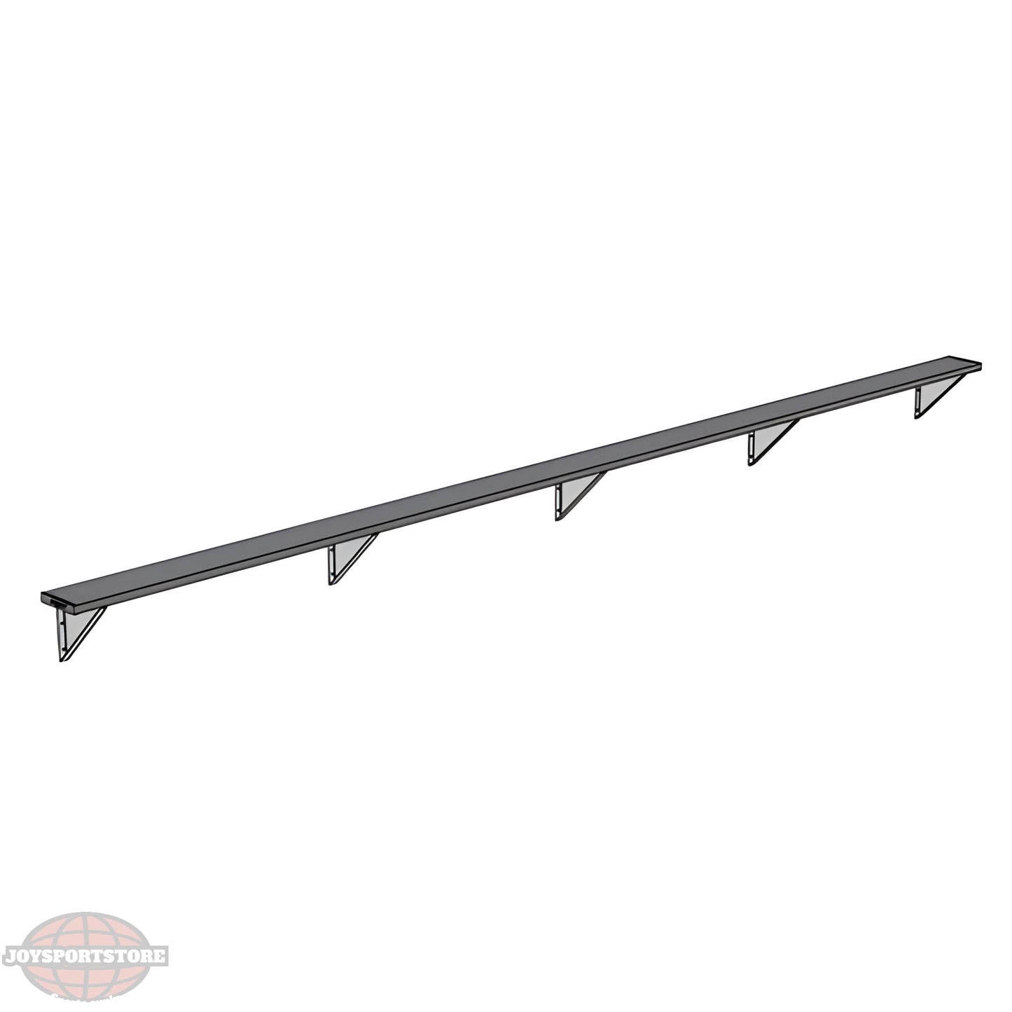 Jaypro Sports Outdoor Player Benches - Wall-Mounted - Powder Coated (PBW-75PC) - JoySportStore