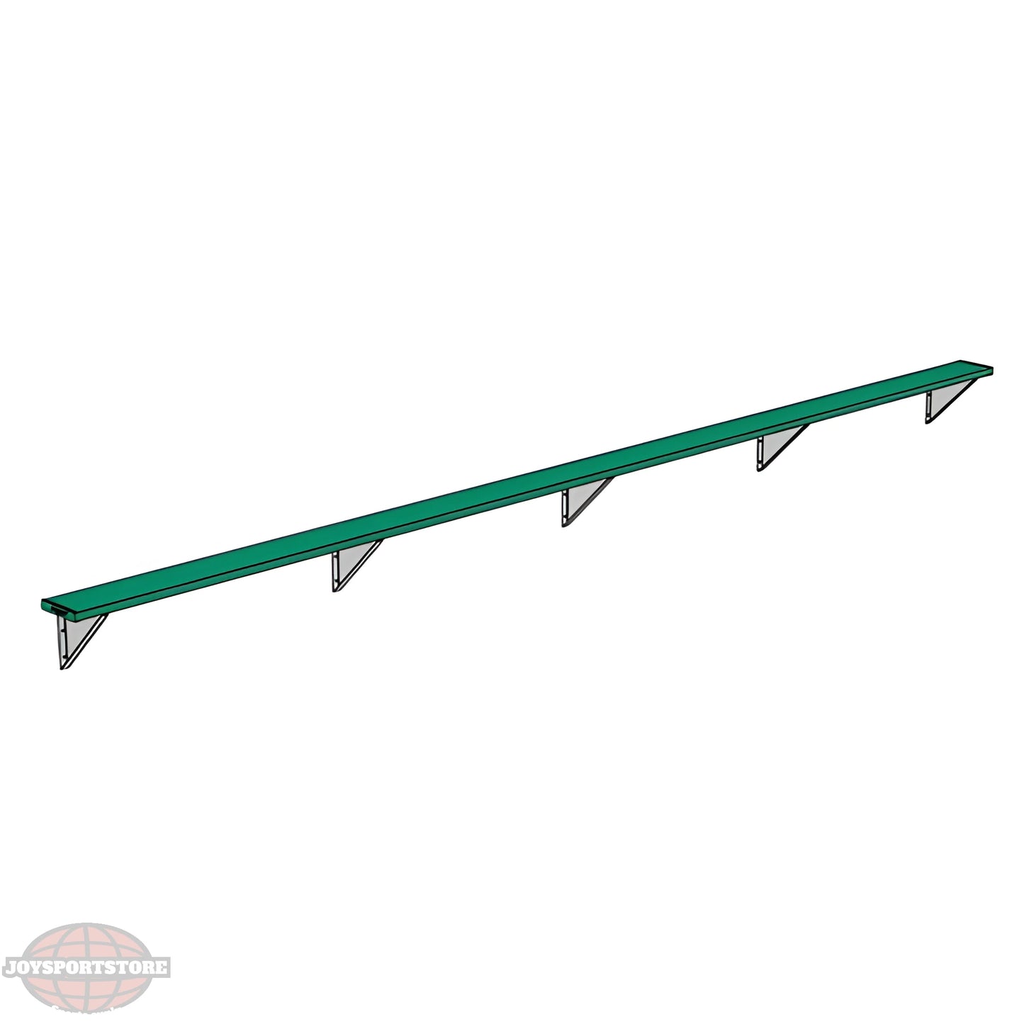 Jaypro Sports Outdoor Player Benches - Wall-Mounted - Powder Coated (PBW-75PC) - JoySportStore
