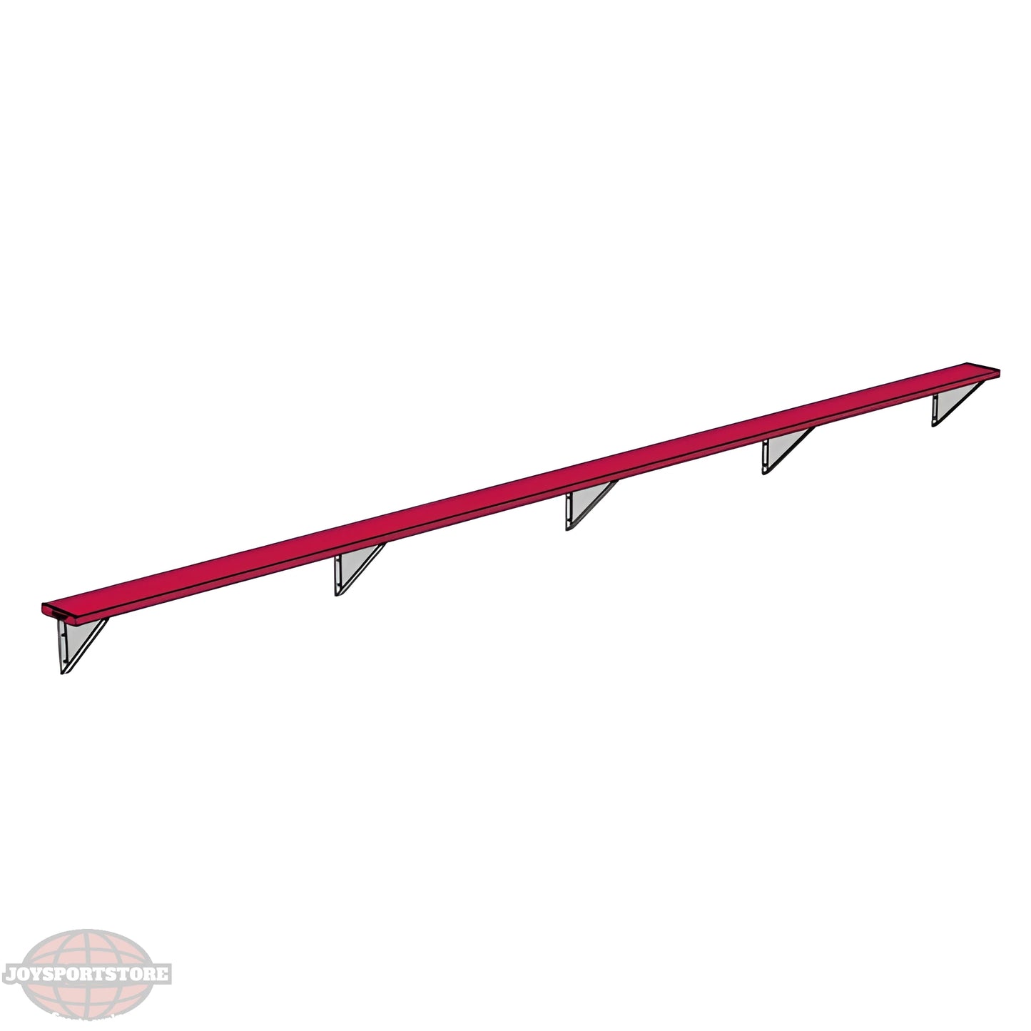 Jaypro Sports Outdoor Player Benches - Wall-Mounted - Powder Coated (PBW-75PC) - JoySportStore