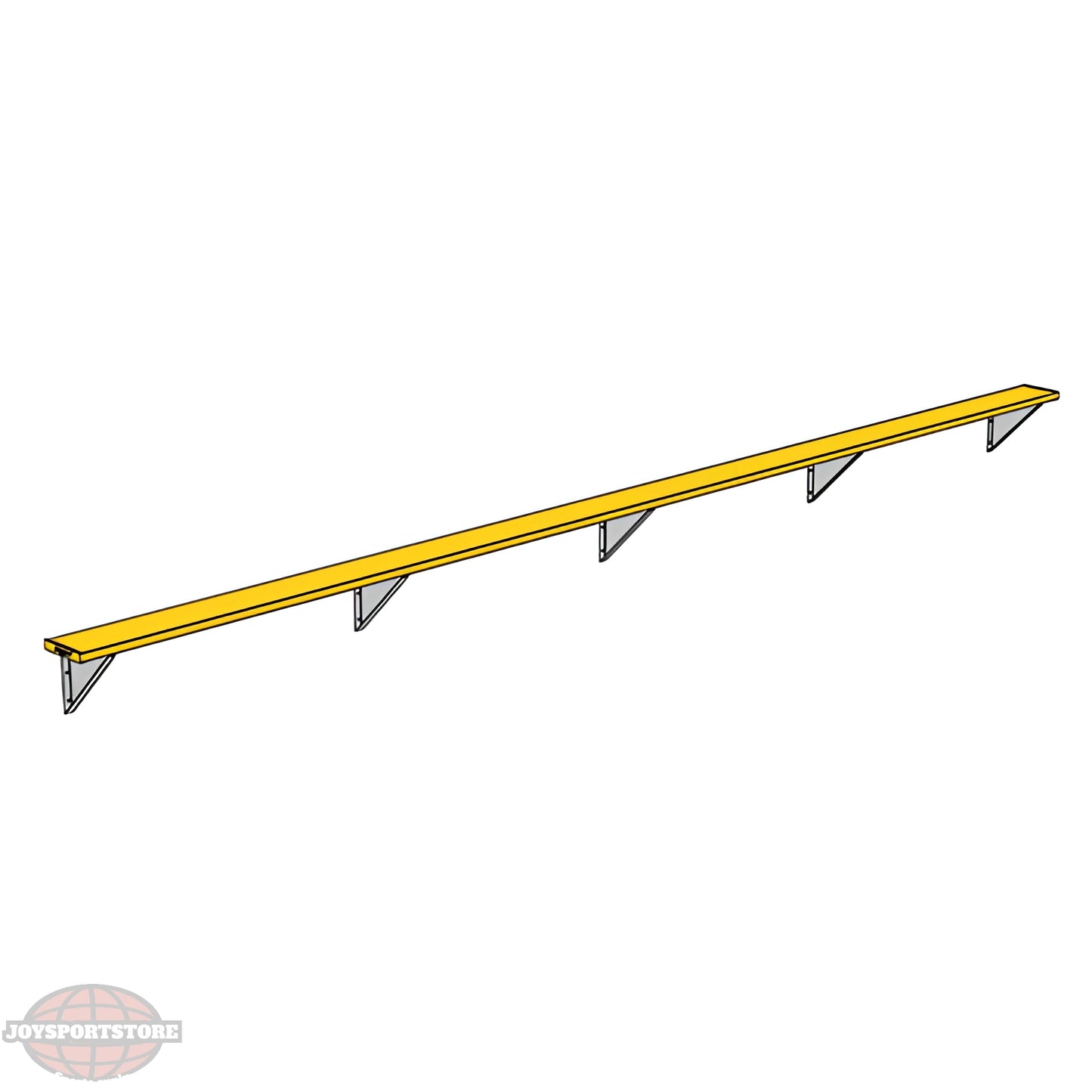 Jaypro Sports Outdoor Player Benches - Wall-Mounted - Powder Coated (PBW-75PC) - JoySportStore