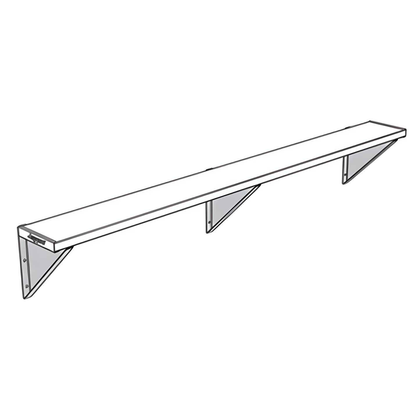 Jaypro Sports Outdoor Player Benches - Player Bench - Wall-Mounted - 7.5' (PBW-75)