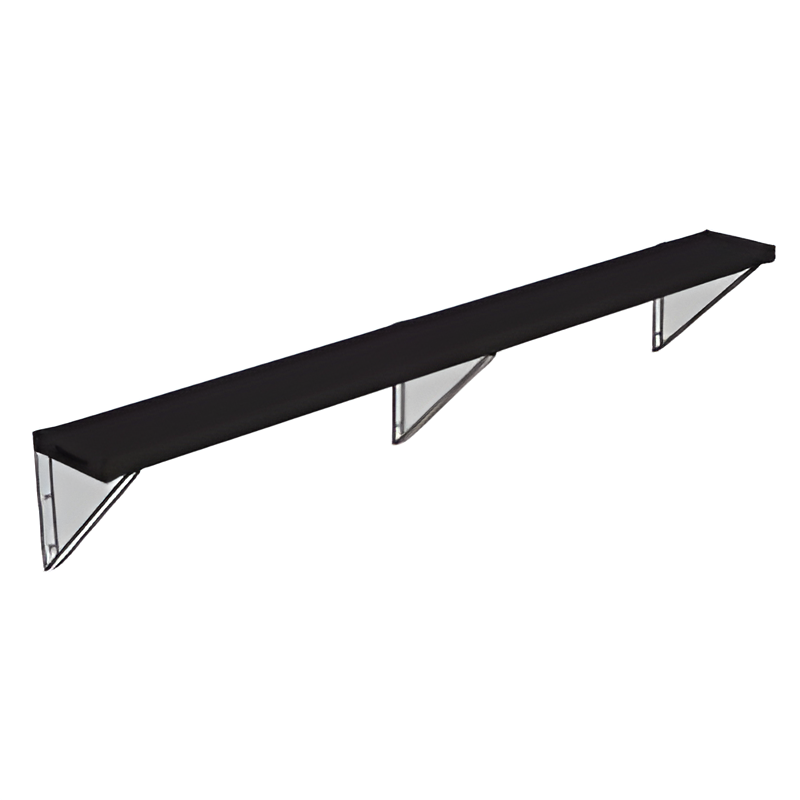 Jaypro Sports Outdoor Player Benches - Player Bench - Wall-Mounted - 7.5', Powder Coated (PBW-75PC)