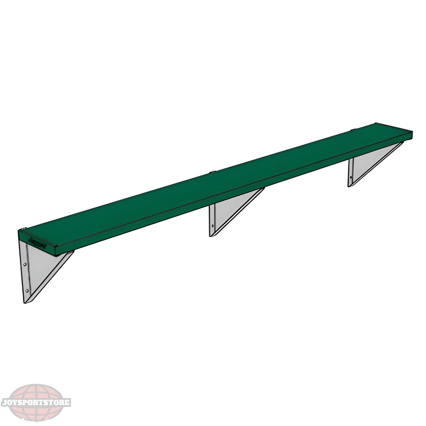 Jaypro Sports Outdoor Player Benches - Player Bench - Wall-Mounted - 7.5', Powder Coated (PBW-75PC) - JoySportStore