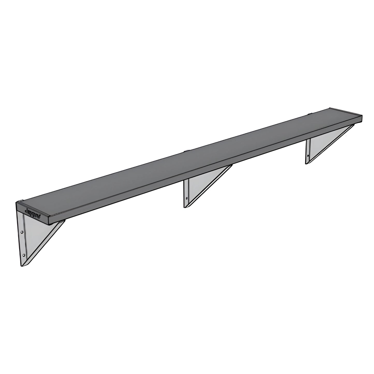 Jaypro Sports Outdoor Player Benches - Player Bench - Wall-Mounted - 7.5', Powder Coated (PBW-75PC) - JoySportStore