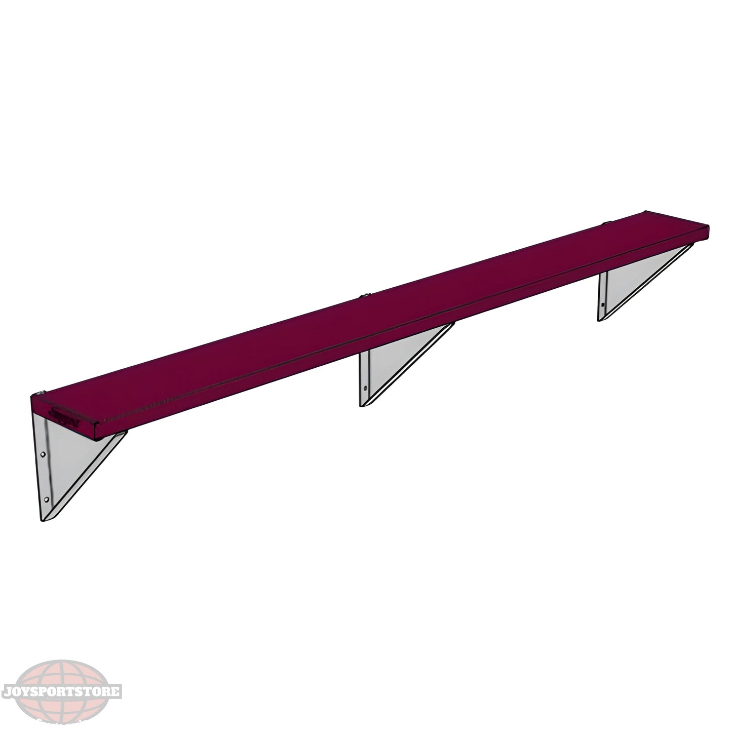 Jaypro Sports Outdoor Player Benches - Player Bench - Wall-Mounted - 7.5', Powder Coated (PBW-75PC) - JoySportStore