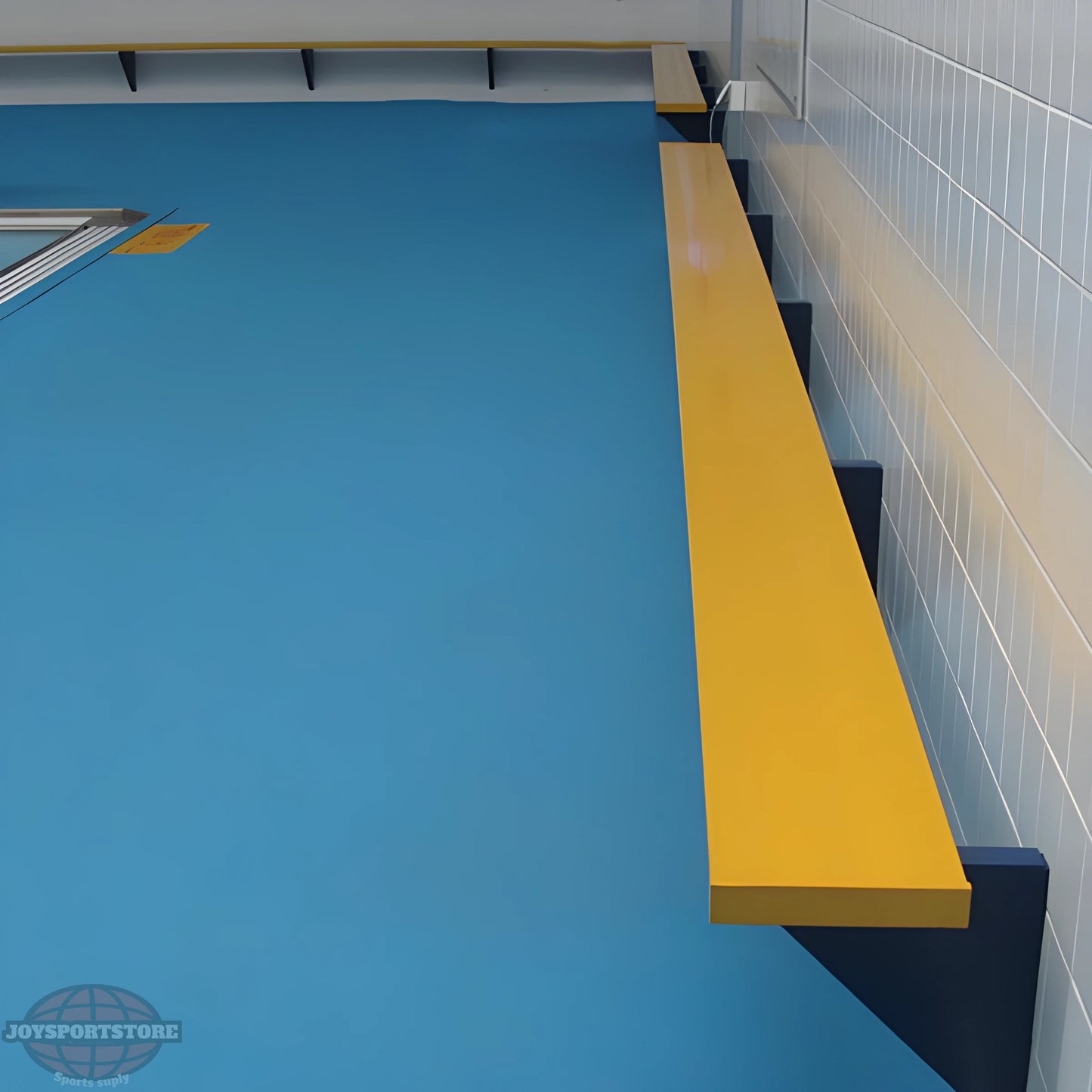 Jaypro Sports Outdoor Player Benches - Player Bench - Wall-Mounted - 7.5', Powder Coated (PBW-75PC) - JoySportStore