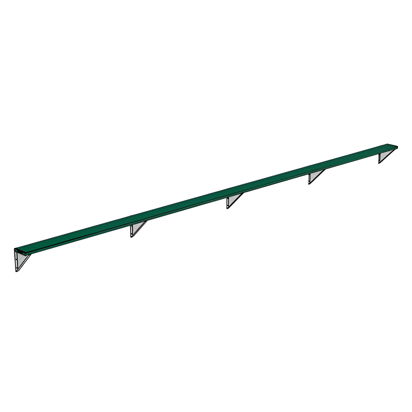Jaypro Sports Outdoor Player Benches - Wall-Mounted - Powder Coated (PBW-75PC)