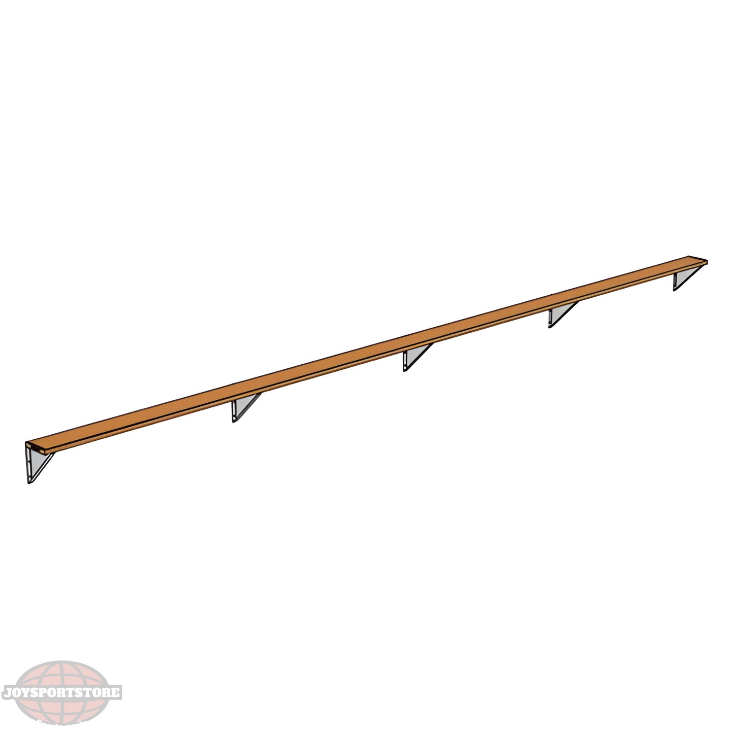 Jaypro Sports Outdoor Player Benches - Wall-Mounted - Powder Coated (PBW-75PC) - JoySportStore