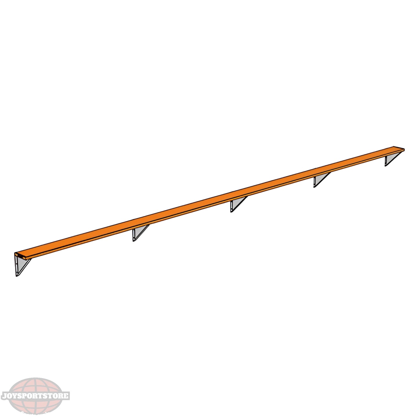 Jaypro Sports Outdoor Player Benches - Player Bench - Wall-Mounted - 27', Powder Coated (PBW-95PC) - JoySportStore