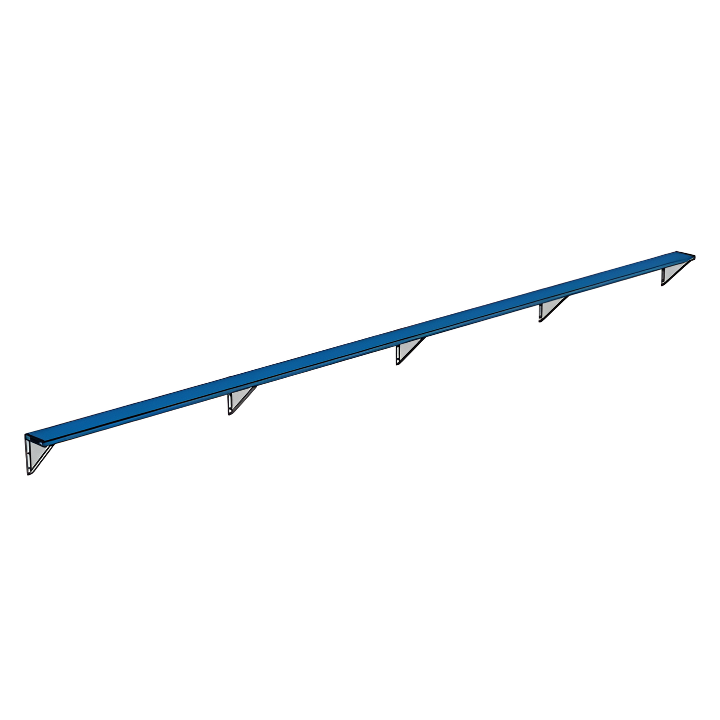 Jaypro Sports Outdoor Player Benches - Wall-Mounted - Powder Coated (PBW-75PC)