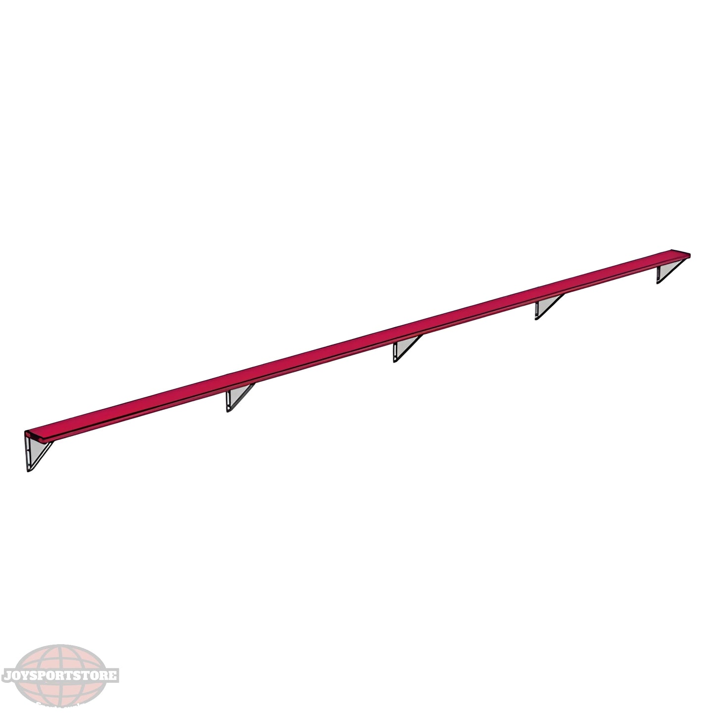 Jaypro Sports Outdoor Player Benches - Wall-Mounted - Powder Coated (PBW-75PC) - JoySportStore