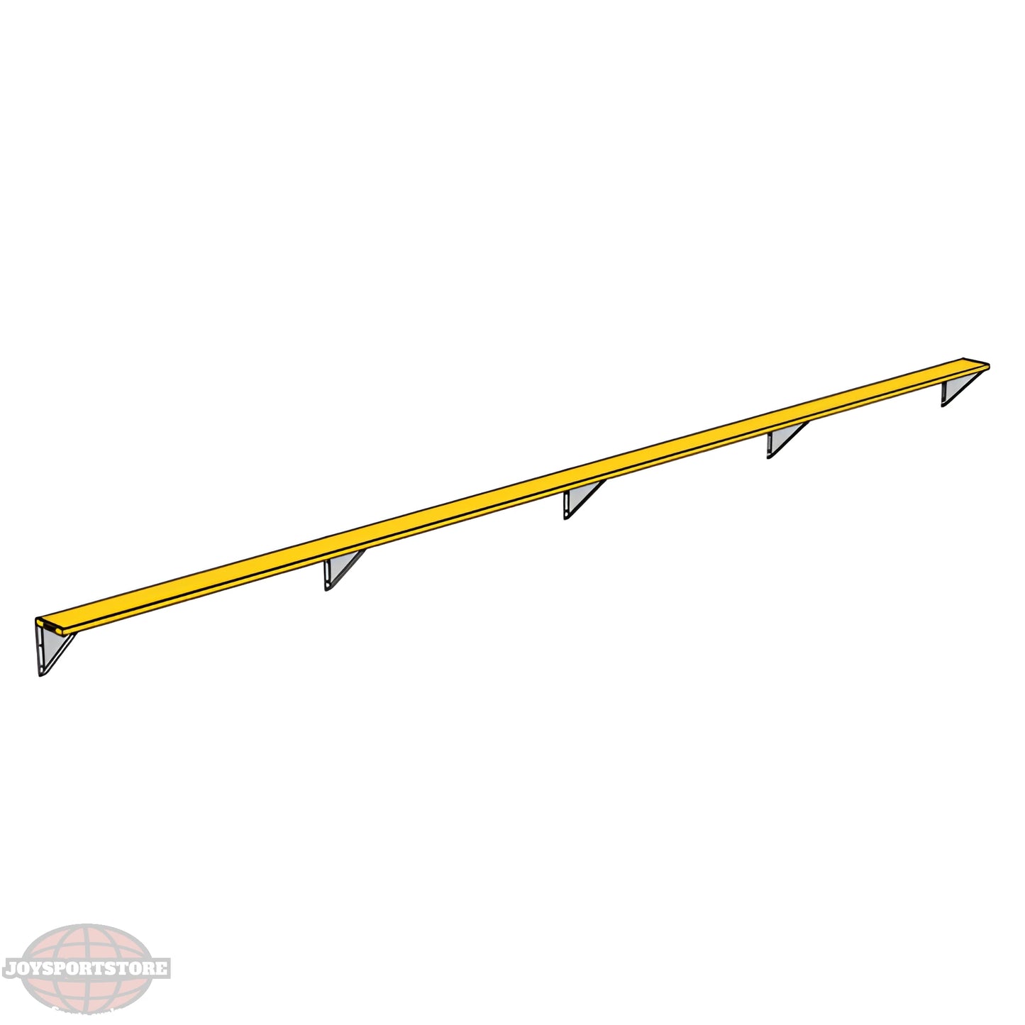 Jaypro Sports Outdoor Player Benches - Player Bench - Wall-Mounted - 27', Powder Coated (PBW-95PC) - JoySportStore