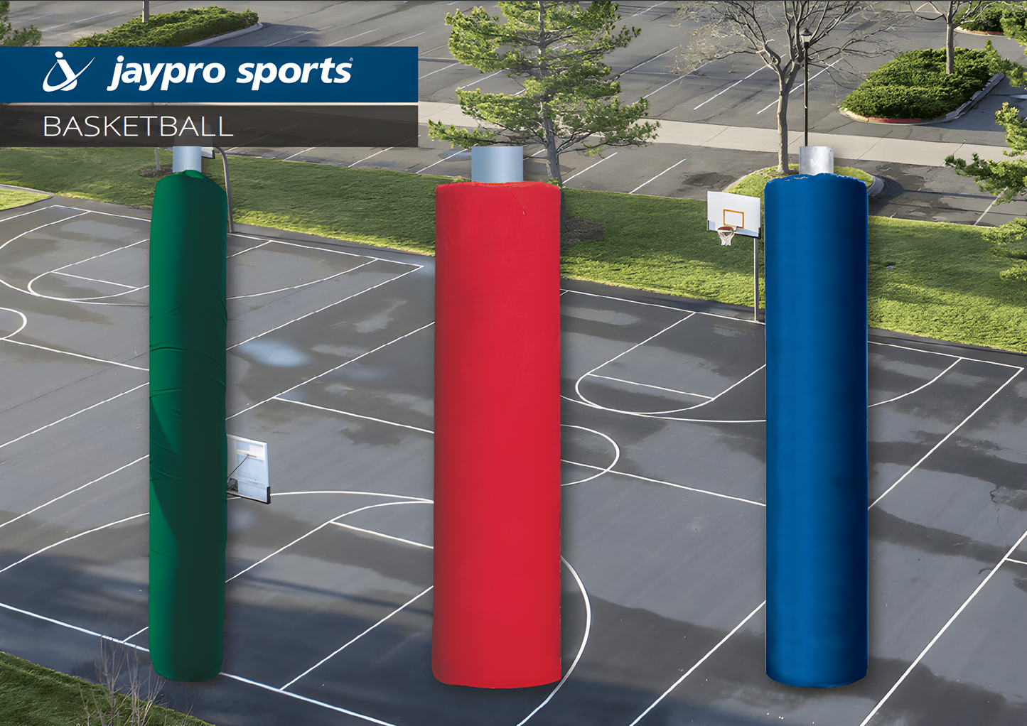 Jaypro Sports - Protector Pad - 6" Thick pad - Pro Football/Basketball Goal Post (Outdoor) - Pro Style, 4.5" Pole - Single (PPP-500HP)