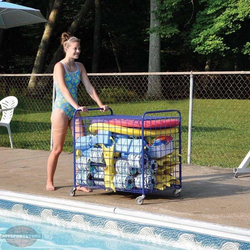 Jaypro ToteMaster Ball Cart – 25-Ball Capacity – Royal Blue (TE-2) - JoySportStore