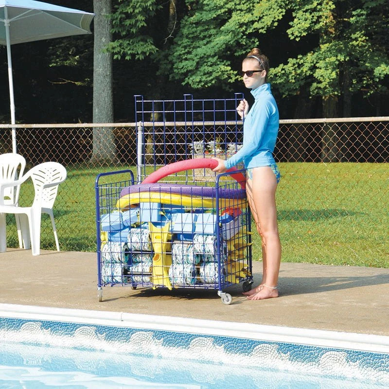 Jaypro ToteMaster Ball Cart – 25-Ball Capacity – Royal Blue (TE-2) - JoySportStore