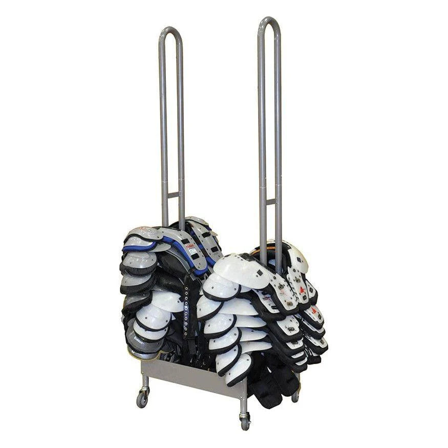 Jaypro StackMaster Shoulder Pad Rack – 42 Pad Capacity | Heavy-Duty Storage for Team Equipment (SP‑2)