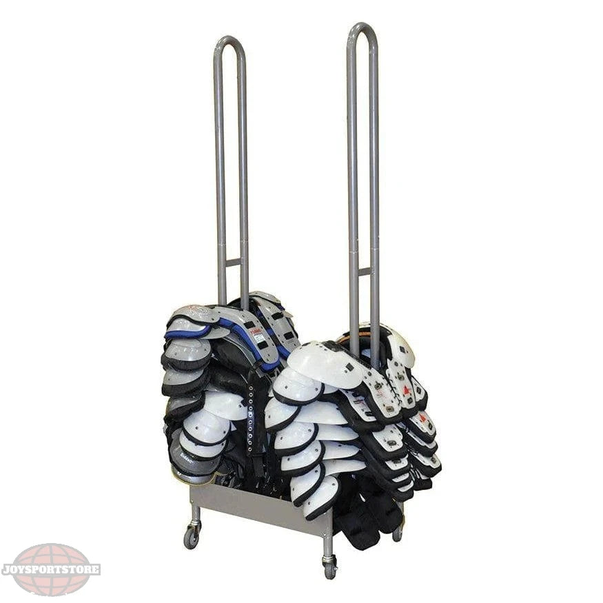 Jaypro StackMaster Shoulder Pad Rack – 42 Pad Capacity | Heavy-Duty Storage for Team Equipment (SP‑2) - JoySportStore