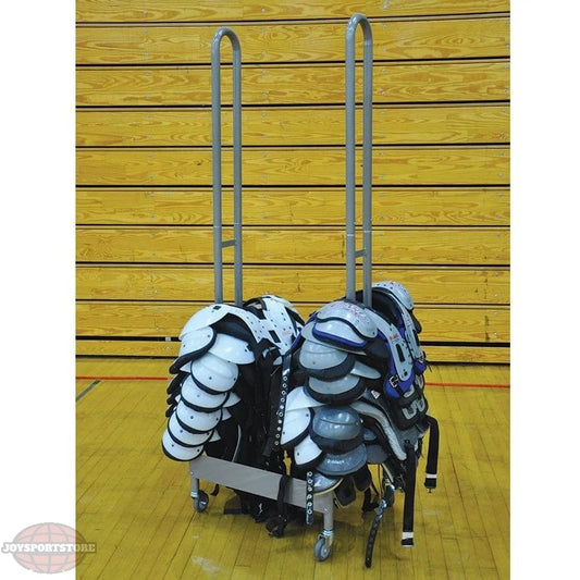 Jaypro StackMaster Shoulder Pad Rack – 42 Pad Capacity | Heavy-Duty Storage for Team Equipment (SP‑2) - JoySportStore