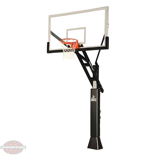Jaypro Titan Basketball System Adjustable Series – 5"x5" Pole, 3 ft. Offset, 60" Backboard | Rugged Outdoor System with Smooth Height Control (CV553B) - JoySportStore